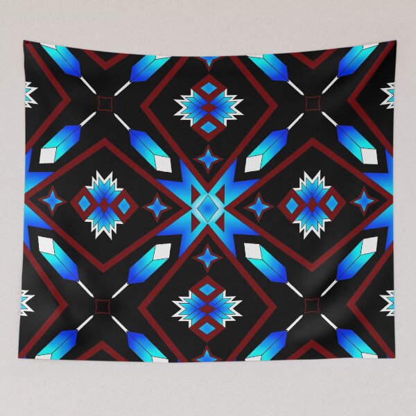 Item preview, Blue Feather Floral designed and sold by Niibidoon.