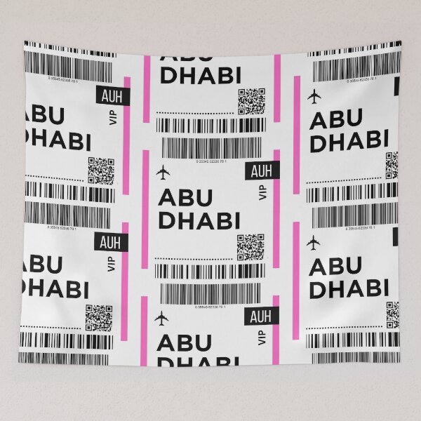 Item preview, Abu Dhabi Mini Airplane Boarding Pass designed and sold by RoamInk.