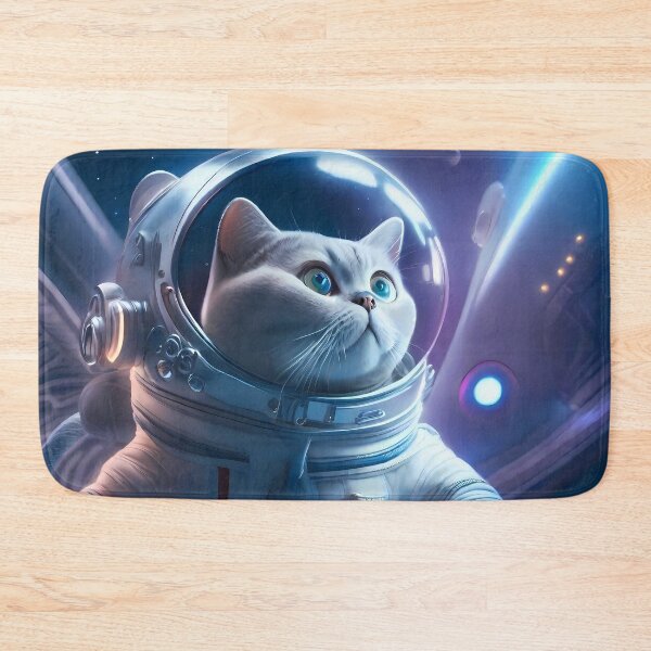 Item preview, Futuristic British Shorthair Space Traveler designed and sold by purrfect pattern.