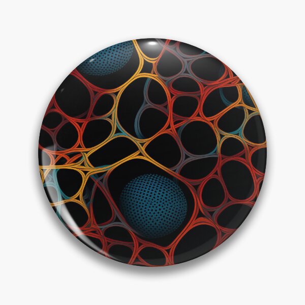 Item preview, Modern design in pop art style, reminiscent of cord loops and nets designed and sold by Pflugart.