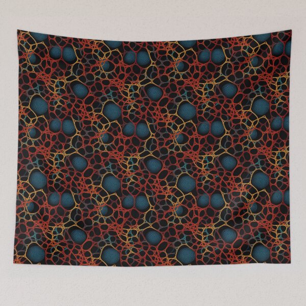 Item preview, Modern design in pop art style, reminiscent of cord loops and nets designed and sold by Pflugart.