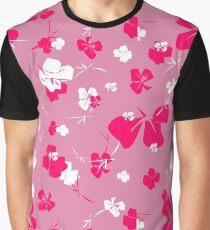 Blossom in a Frenzy - Pink Garden Graphic T-Shirt