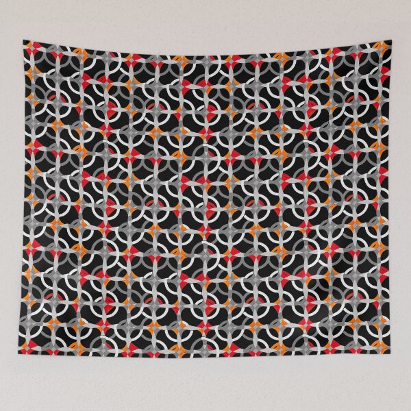 Item preview, Modern design in pop art style, reminiscent of cord loops and nets designed and sold by Pflugart.