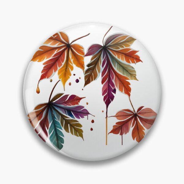 Item preview, Rustic Elegance: Aquarelle Chestnut Leaves designed and sold by EmeraldeaDesign.
