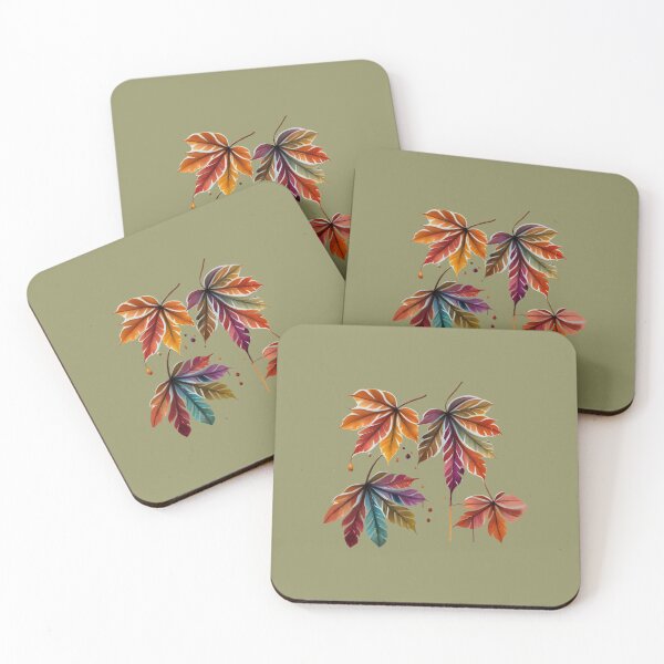 Item preview, Rustic Elegance: Aquarelle Chestnut Leaves designed and sold by EmeraldeaDesign.