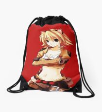 Cat Girl Drawstring Bag