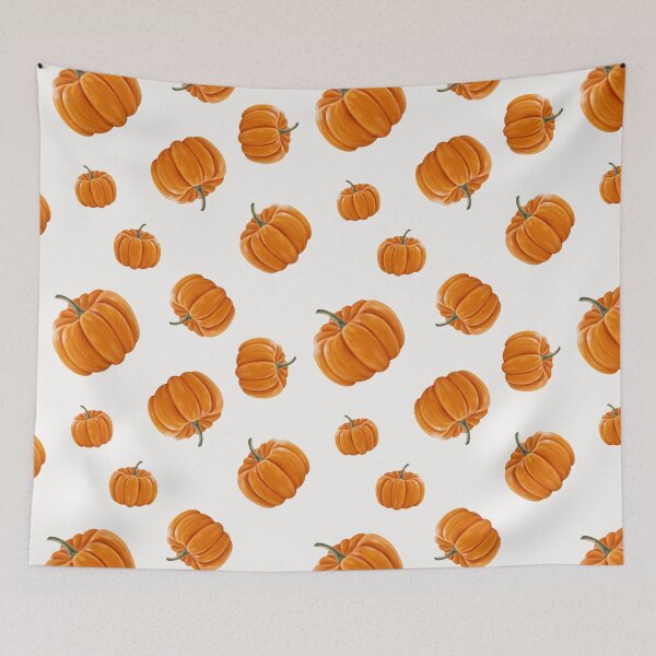 Item preview, pumpkins on white designed and sold by Elenanaylor.