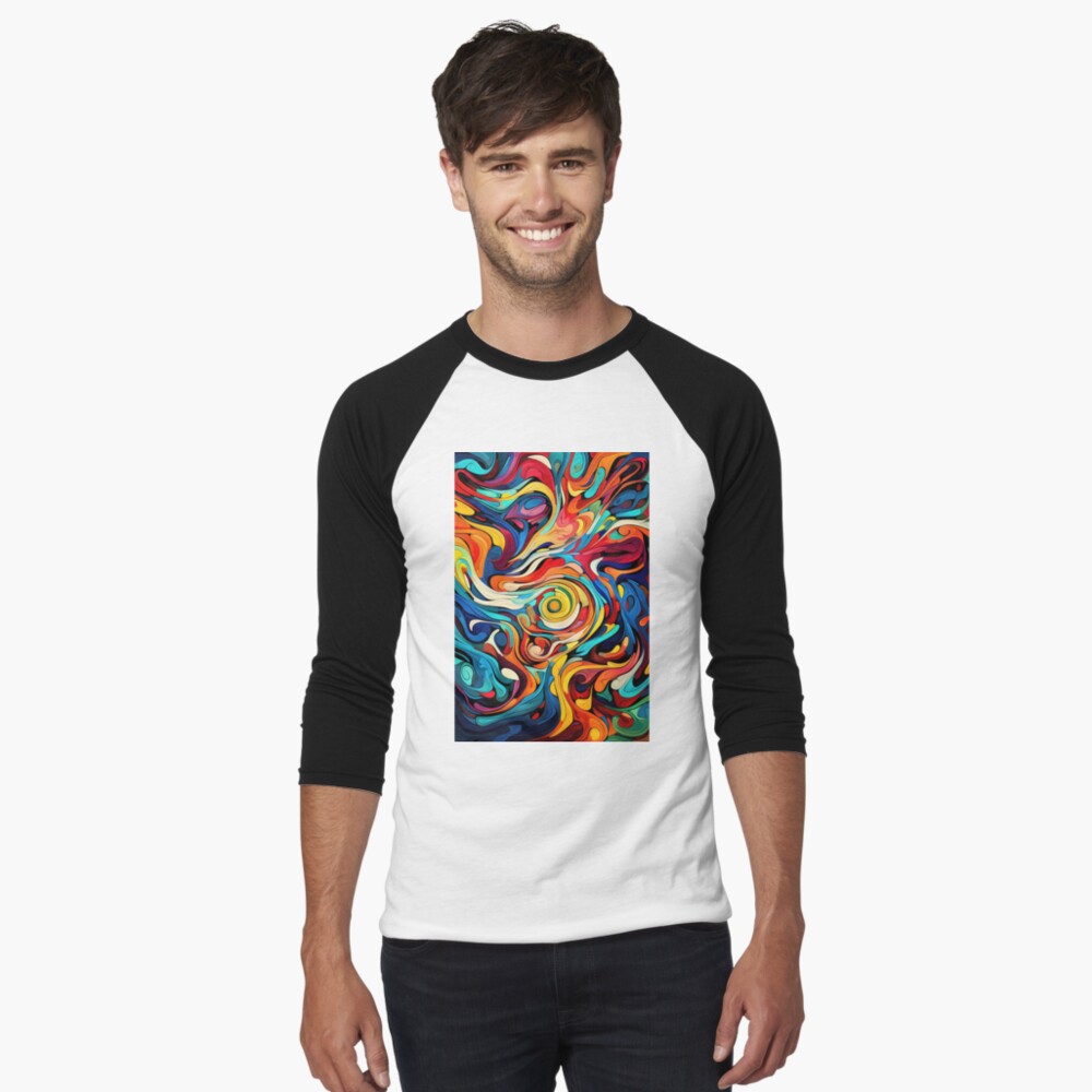 Item preview, Baseball ¾ Sleeve T-Shirt designed and sold by Surreal-Inc.