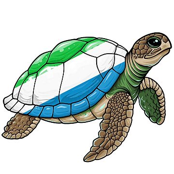 Artwork thumbnail, Sierra leone Turtle , Sierra leone gift, Sierra leone womens, Sierra leone mens, funny Sierra leone gifts, Sierra leone roots, Sierra leone flag, Sierra leone proud by Kyle-H