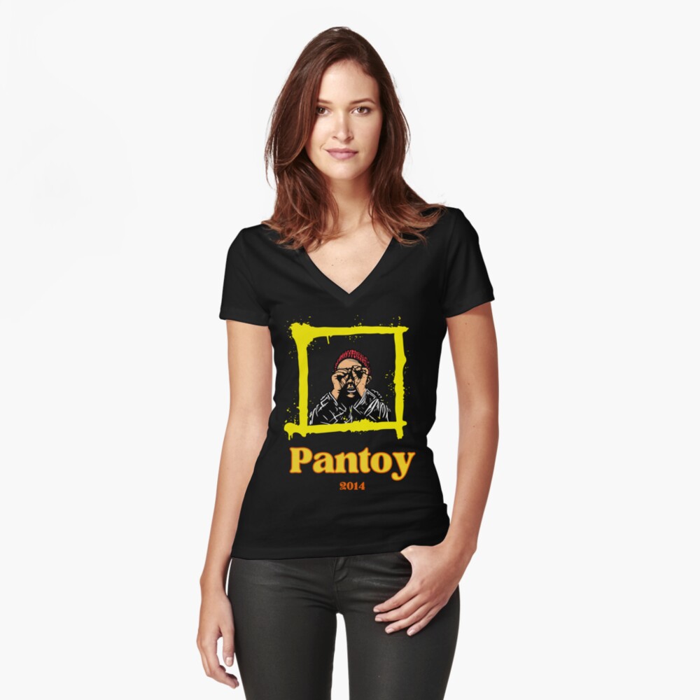 Item preview, Fitted V-Neck T-Shirt designed and sold by pantoy2014.