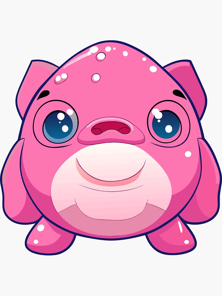 Thumbnail 3 of 3, Sticker, Blob Fish Sticker designed and sold by jakkapan srirassami.