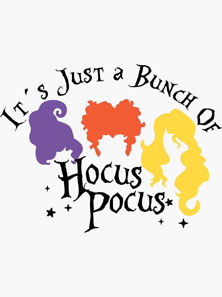 Artwork view, Bunch of Hocus Pocus Halloween Party designed and sold by TypeFace-Art