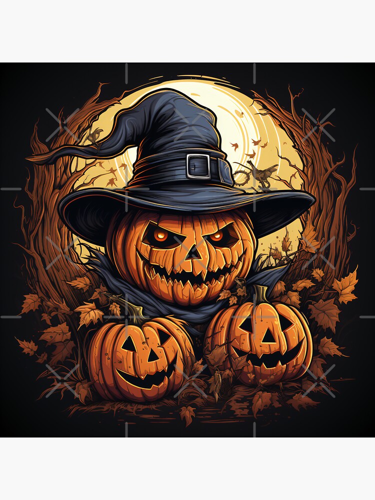 Thumbnail 3 of 3, Sticker, Scarecrow King designed and sold by TheWombatsDen.
