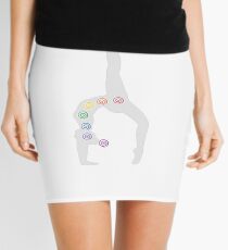 Yoga Pose Seven Chakra Mini Skirt