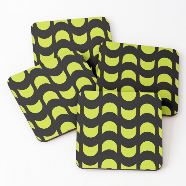 Item preview, Black abstract wave pattern designed and sold by knappidesign.