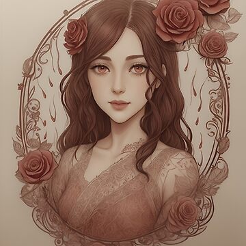 Artwork thumbnail, Rose Portrait by Dilwish5