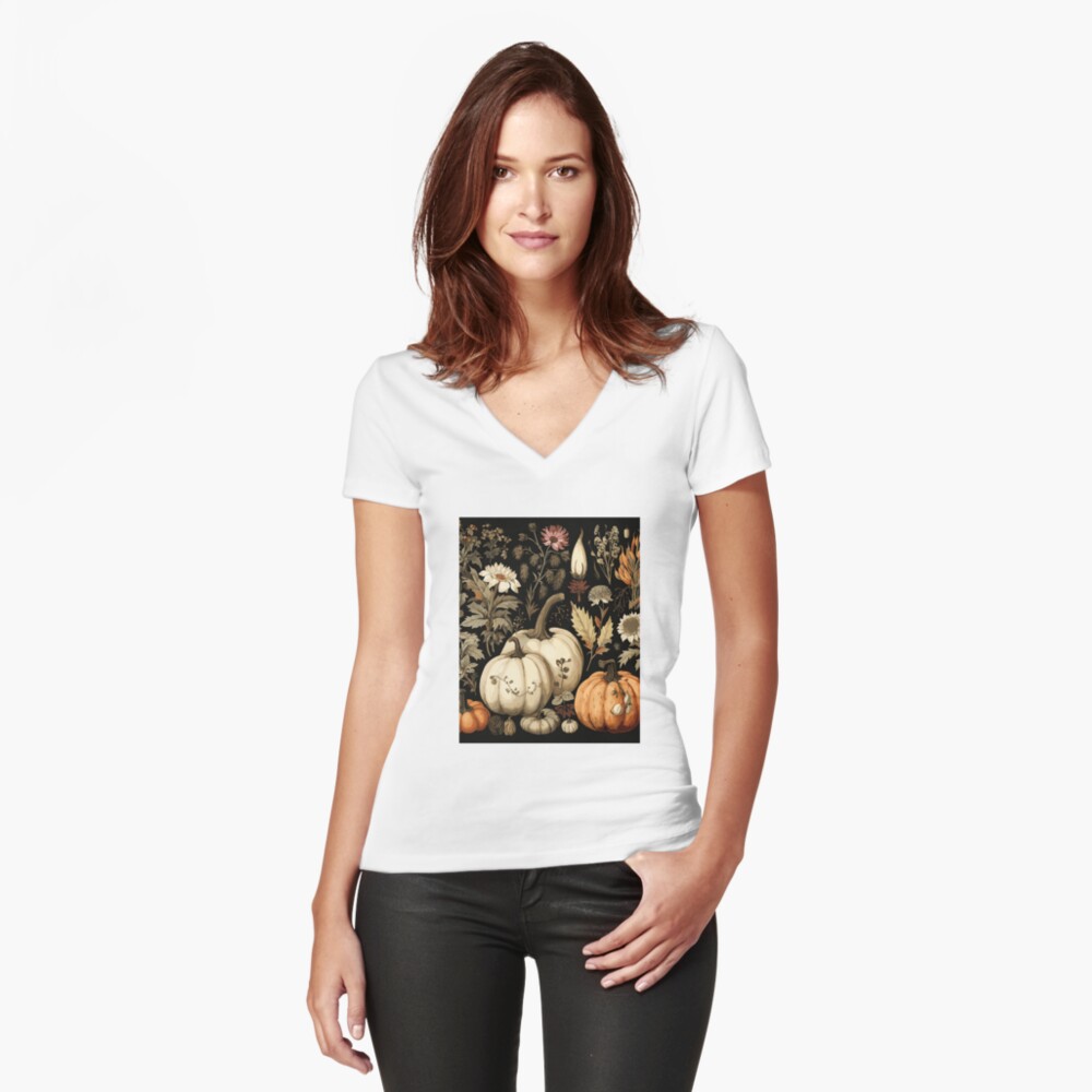 Item preview, Fitted V-Neck T-Shirt designed and sold by meggydesigns.