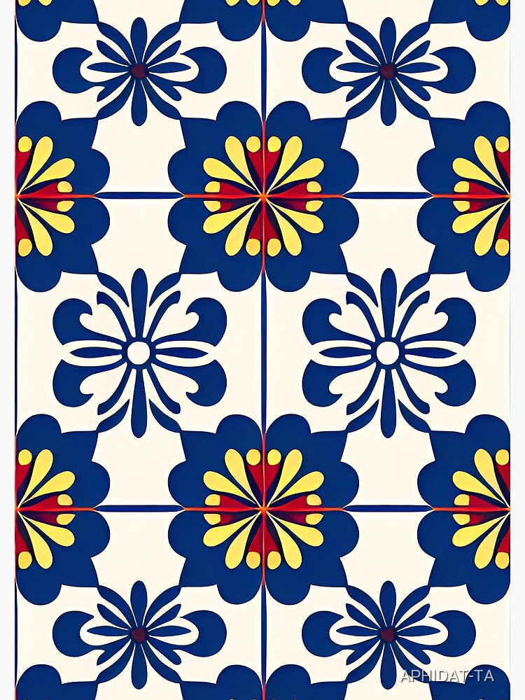 Thumbnail 3 of 3, Spiral Notebook, ceramic floral ornament. seamless pattern for textile, wallpapers and graphics portuguese azulejos pattern. designed and sold by APHIDAT-TA.