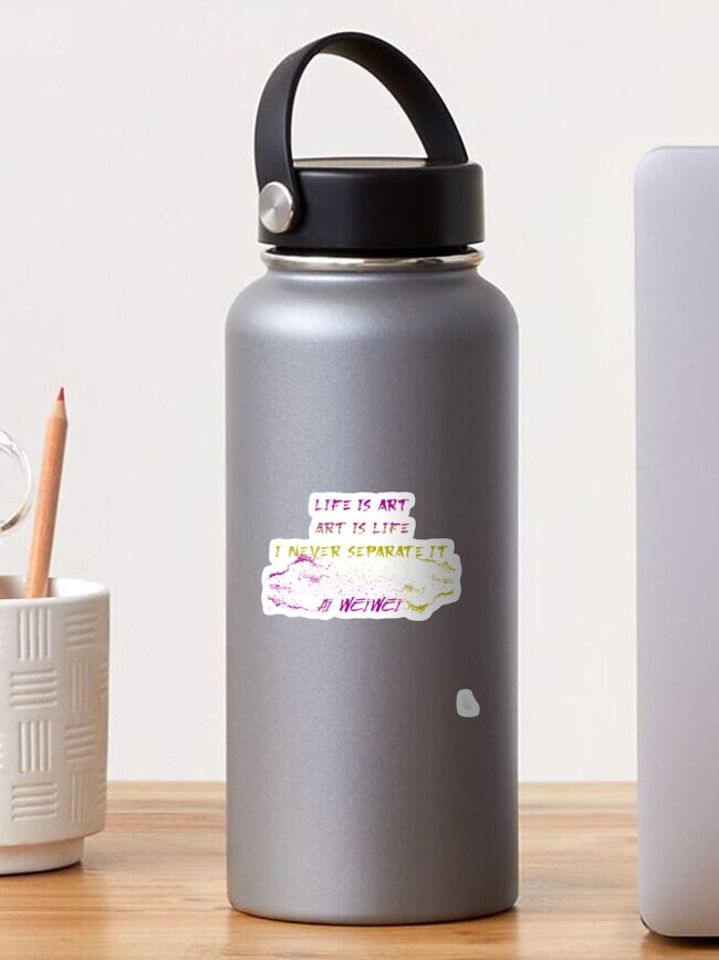 Thumbnail 1 of 3, Sticker, Life is art. Art is life. I never separate it Ai Weiwei designed and sold by KoumlisArt.