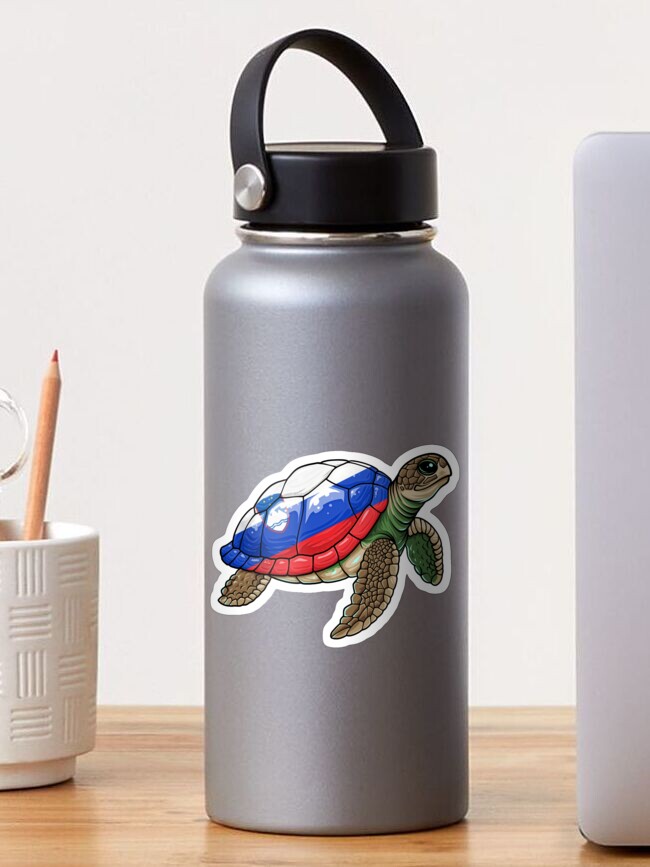 Thumbnail 1 of 3, Sticker, Turtle Flag Of Slovenia , Slovenia Turtle , Slovenia gift, Slovenia womens, Slovenia mens, funny Slovenia gifts, Slovenia roots, Slovenia flag, Slovenia proud, Slovenia pride designed and sold by Kyle-H.