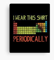 Natural science periodic table Canvas Print