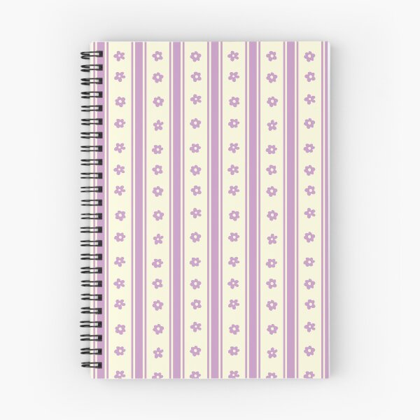 Item preview, PASTEL PURPLE CREAM BOHO FLOWER STRIPES LILAC MAUVE designed and sold by blomastudios.