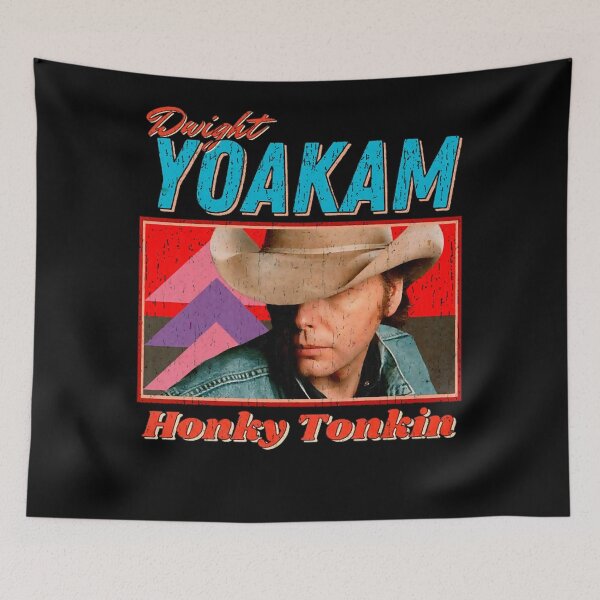 Item preview, Dwight music Yoakam Vintage Look 1986  Honky Tonkin Original Fan Design Artwork designed and sold by ChaiSonSaewong.