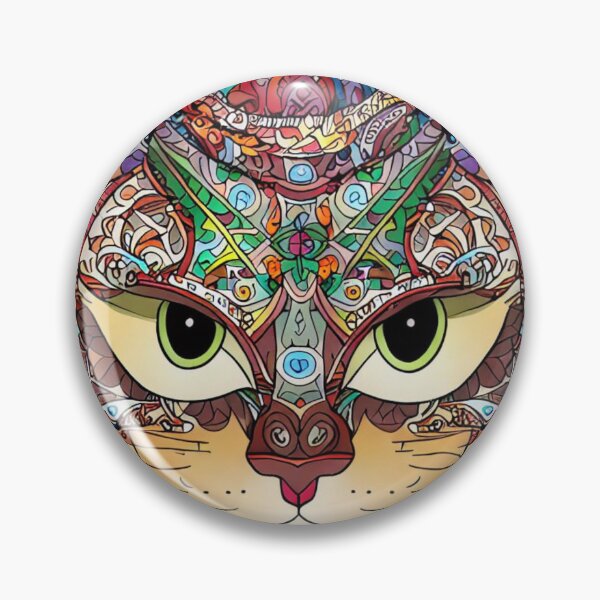 Item preview, Mandala cat tomcat designed and sold by gringourmand.