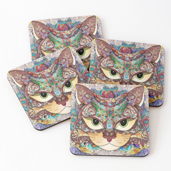 Item preview, Mandala cat tomcat designed and sold by gringourmand.