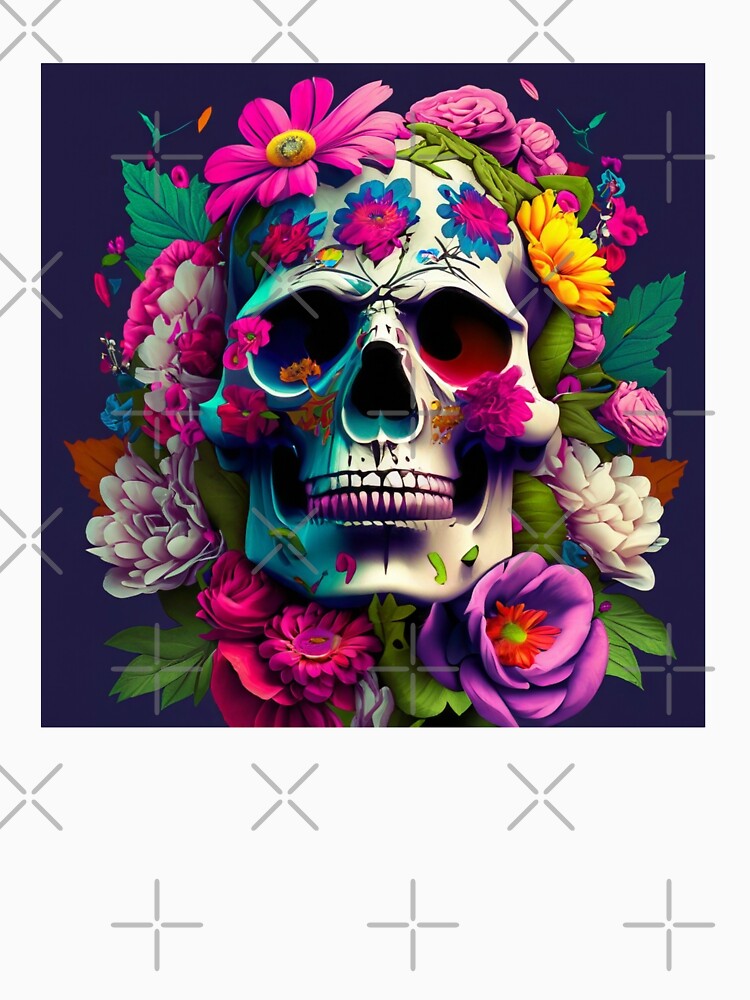 Grateful Dead Skull w/ Flowers T-Shirt