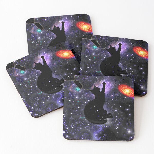 Item preview, Cat reaching for the stars, fantasy art designed and sold by KHWD.