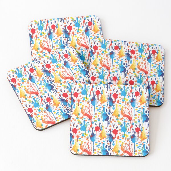 Item preview, multicolored paint stains pattern designed and sold by SameeraDammeyer.