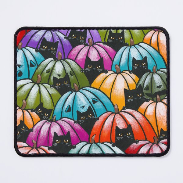 Item preview, 13 Black Cats in the Pumpkin Patch designed and sold by KilkennyCat Art.