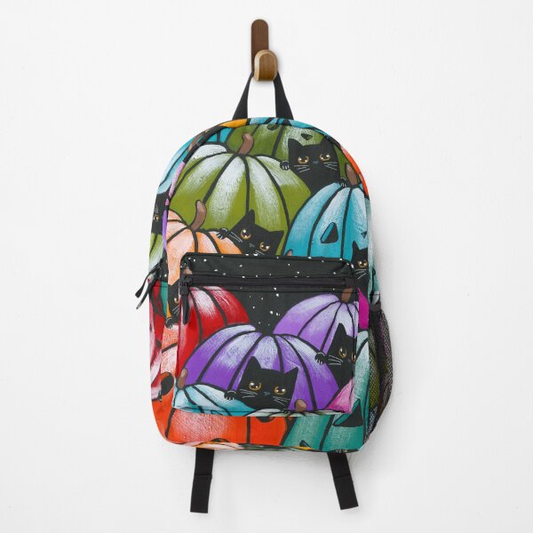 Item preview, 13 Black Cats in the Pumpkin Patch designed and sold by KilkennyCat Art.
