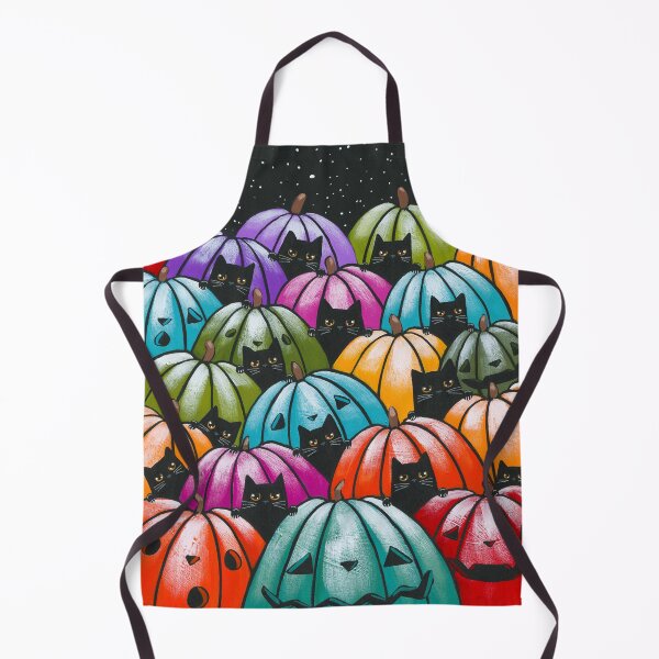 Item preview, 13 Black Cats in the Pumpkin Patch designed and sold by KilkennyCat Art.