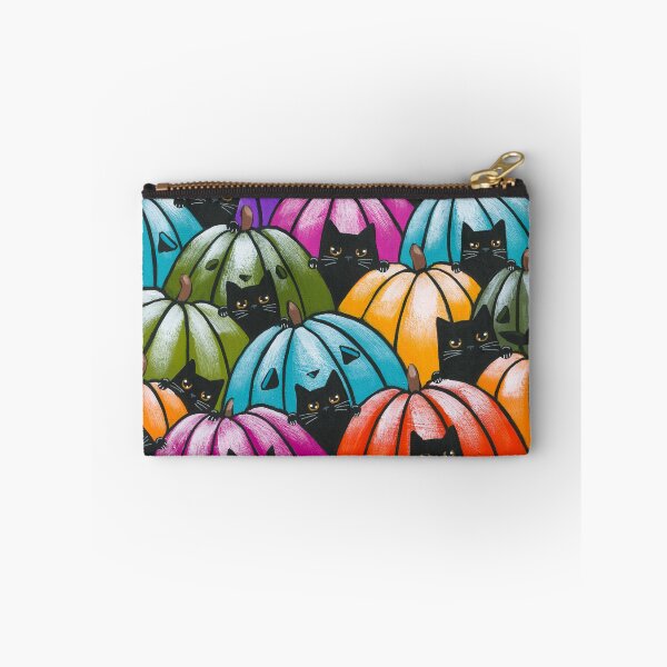 Item preview, 13 Black Cats in the Pumpkin Patch designed and sold by KilkennyCat Art.