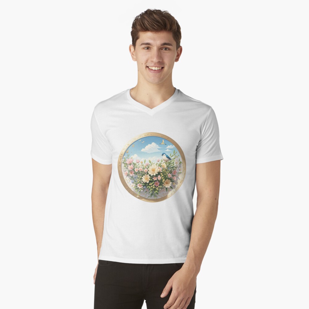 Item preview, V-Neck T-Shirt designed and sold by ThanaDesign.