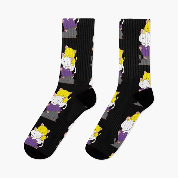Artikelvorschau, Kawaii Cat Pile Lgbtq Non Binary Pride Flag Kittens Ich liebe das, jetzt im Trend entworfen und verkauft von ChetSaenubon.