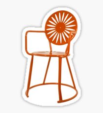 Terrace Chair Orange Sticker