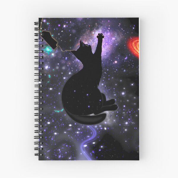 Artikelvorschau, Katze greift nach den Sternen, Fantasy-Kunst entworfen und verkauft von KHWD.