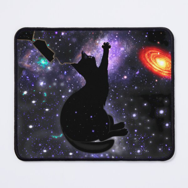 Item preview, Cat reaching for the stars, fantasy art designed and sold by KHWD.