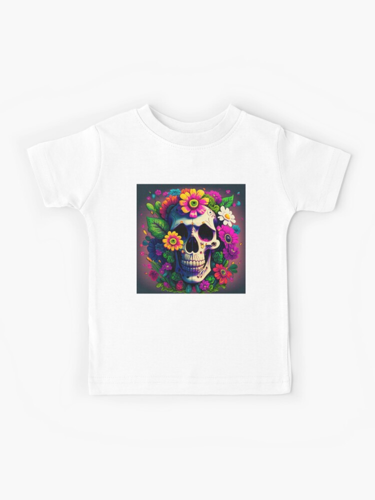 Grateful Dead Skull w/ flowers T-Shirt