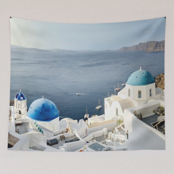 Item preview, Oia Santorini Blue Domes 01 designed and sold by Weston  Westmoreland.