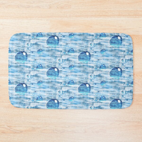Item preview, Darker Blue Water Droplets Laptop Sticker designed by Zeesdesign on Redbubble designed and sold by ZEESDESIGN.