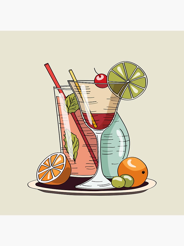 Plastic cup with lid. Ice tea with sliced lemon and mint. Abstract concept.  Vector illustration. Stock Vector