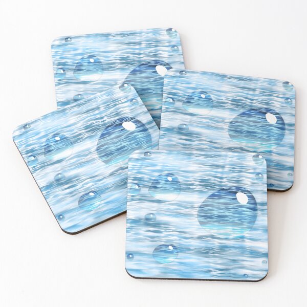 Item preview, Realistic Light Blue Water Droplets Condensation Laptop Sticker designed by Zeesdesign on  Redbubble designed and sold by ZEESDESIGN.
