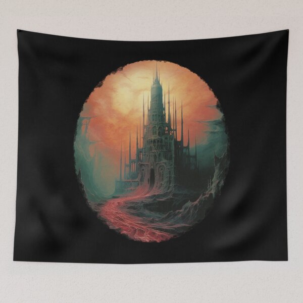 Item preview, Fantasy Castle Landscape Let the Adventure Begin designed and sold by AnnaMDesign.