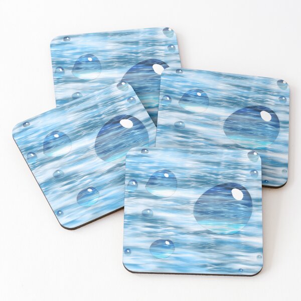 Item preview, Muted Water Droplets Laptop Sticker designed by Zeesdesign on Redbubble designed and sold by ZEESDESIGN.