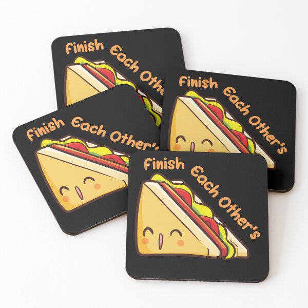 Item preview, Cute Kawaii Finish Each Other's Sandwiches designed and sold by ciken007.