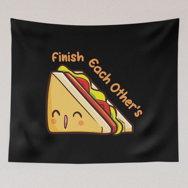 Item preview, Cute Kawaii Finish Each Other's Sandwiches designed and sold by ciken007.